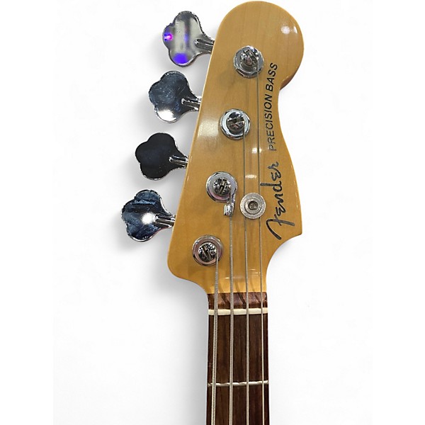 Used Fender American Elite Precision Bass 3 Tone Sunburst Electric Bass Guitar