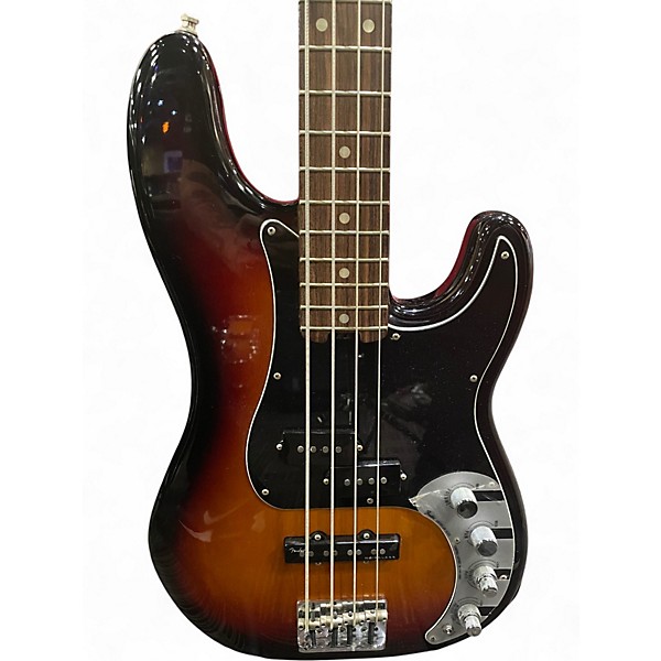 Used Fender American Elite Precision Bass 3 Tone Sunburst Electric Bass Guitar