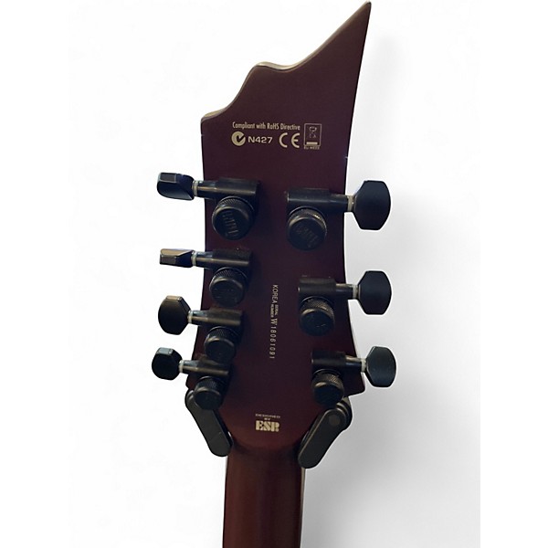 Used ESP LTD HRF-1007ET Brown Solid Body Electric Guitar