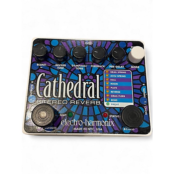 ギター Electro-Harmonix Cathedral Stereo Reverb Amazon.com: Electro-Harmonix Cathedral Stereo Reverb Pedal