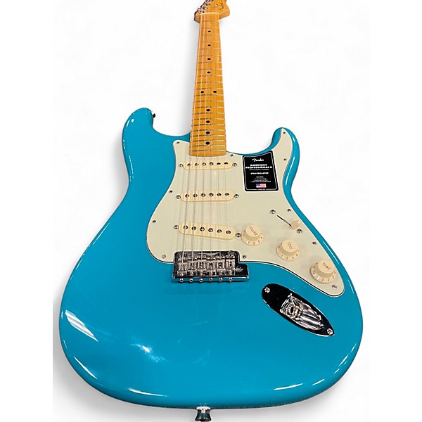 Used Fender American Professional II Stratocaster MIAMI BLIE Solid Body Electric Guitar