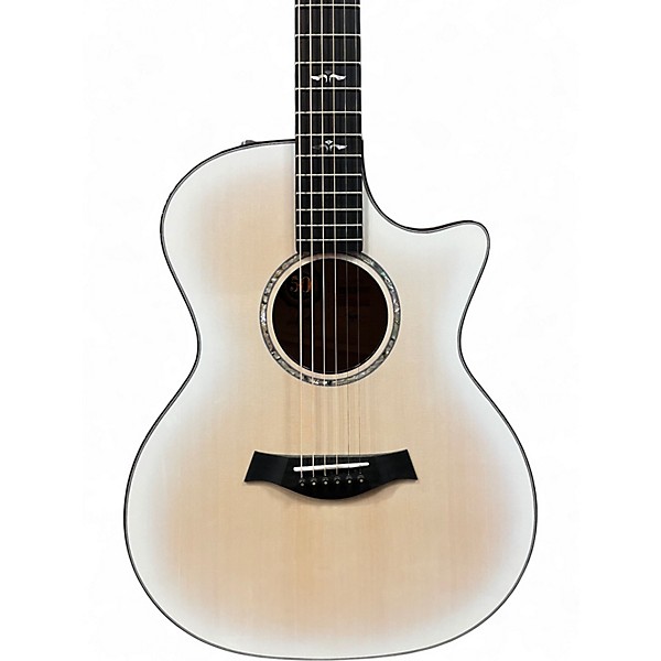 Used Taylor 614CE 50TH ANNIVERSARY TRANS WHITE BURST Acoustic Electric Guitar