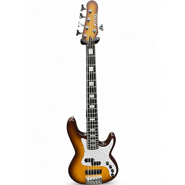 Used Kiesel PB-5 3 Tone Sunburst Electric Bass Guitar