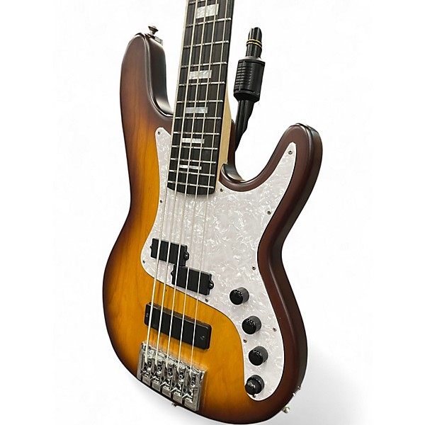 Used Kiesel PB-5 3 Tone Sunburst Electric Bass Guitar