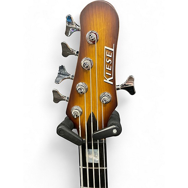 Used Kiesel PB-5 3 Tone Sunburst Electric Bass Guitar