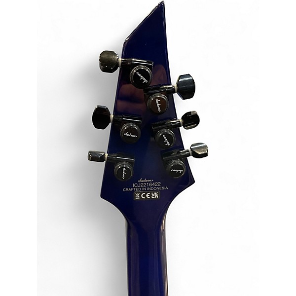 Used Jackson Chris Broderick Pro Series Solo 6 Trans Blue Solid Body Electric Guitar