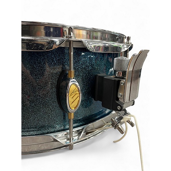 Used SPL 5X14 velocity blue sparkle Drum