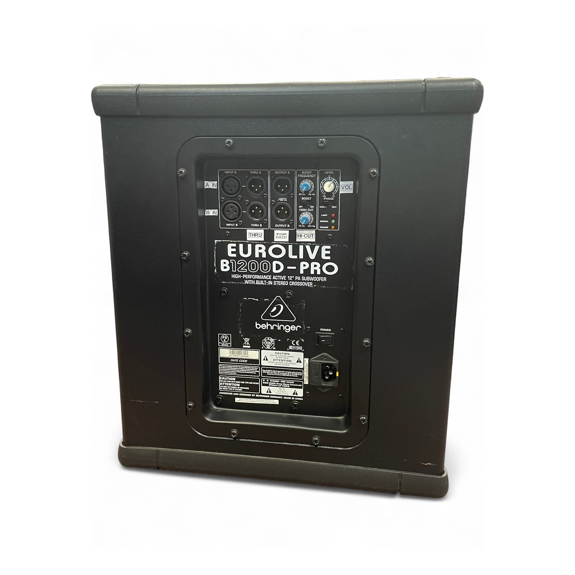 Behringer  ベリンガー  B1200D-PRO EUROLIVE Used Behringer Eurolive B1200D Pro Powered Subwoofer