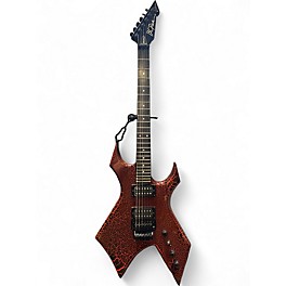 Used B.C. Rich WARLOCK STRANGER THINGS RED CRAckle Solid Body Electric Guitar