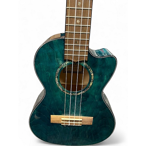 Used Lanikai QM-BLECT Ocean Turquoise Ukulele