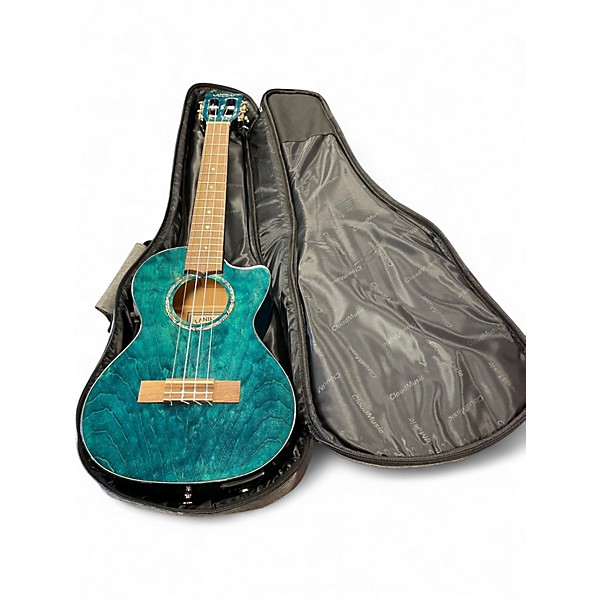 Used Lanikai QM-BLECT Ocean Turquoise Ukulele