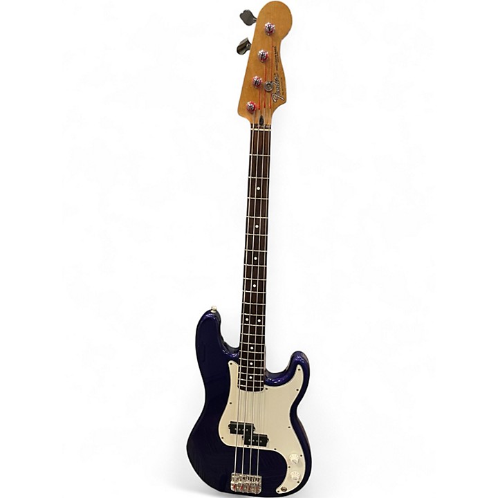 Used Fender Standard Precision Bass Blue Electric Bass
