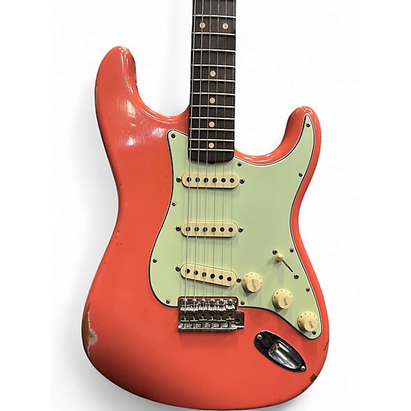 Used Fender Ltd 60 Stratocaster Relic tahitian coral Solid Body Electric Guitar