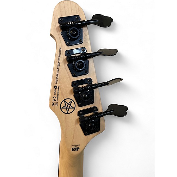 Used 2018 ESP LTD FBJ-400 Satin Black Electric Bass Guitar