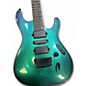 Used Ibanez AXION LABEL S671ALB BLUE CHAMELEON Solid Body Electric Guitar