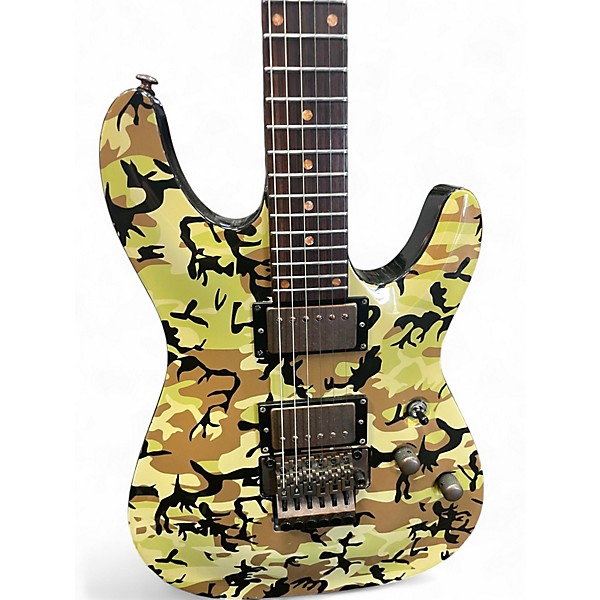 Used Schecter Guitar Research C1 Floyd Rose Platinum Camo Solid Body Electric Guitar
