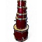 Used SONOR 5 Piece AQX red sparkle Drum Kit thumbnail