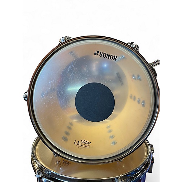 Used SONOR 5 Piece AQX red sparkle Drum Kit