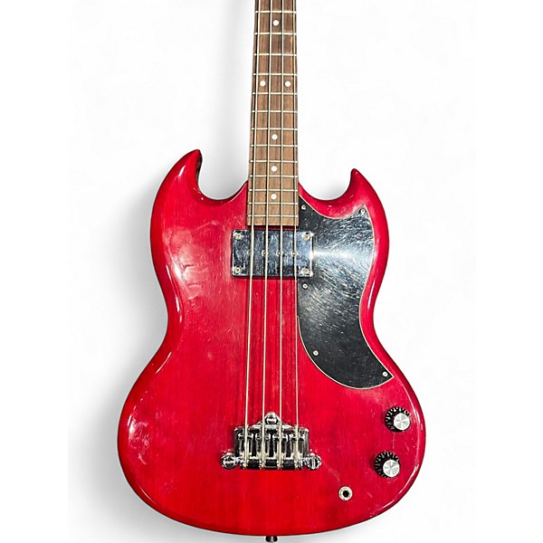 Used Epiphone EB0 Cherry Electric Bass Guitar