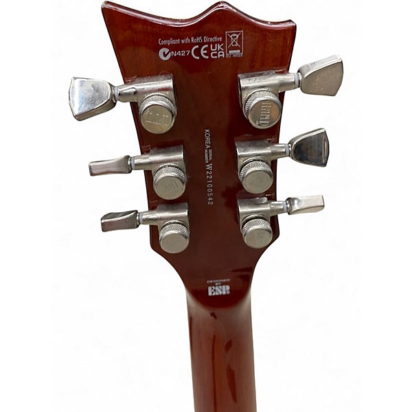 Used ESP EC1000 Deluxe Amber Sunburst Solid Body Electric Guitar