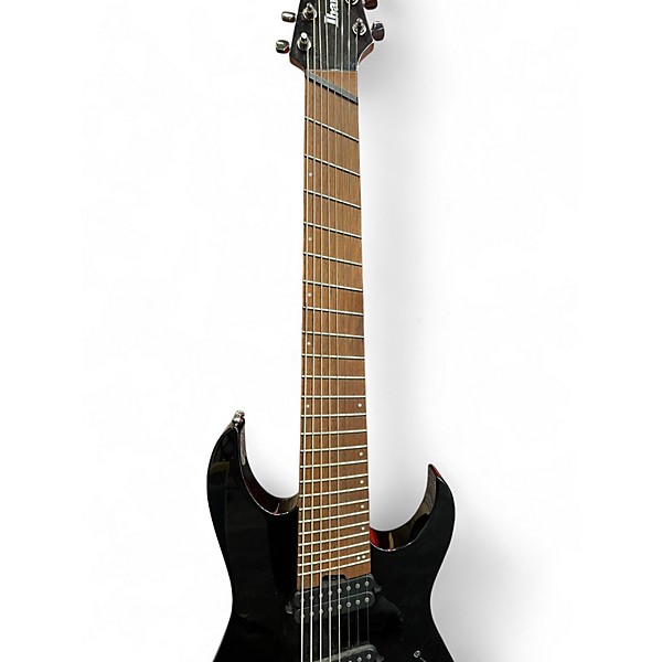 Used Ibanez RGMS8 BLACK Solid Body Electric Guitar