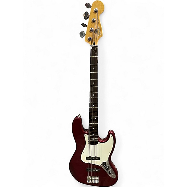 Used Fender Player Jazz Bass Burgundy Electric Bass Guitar