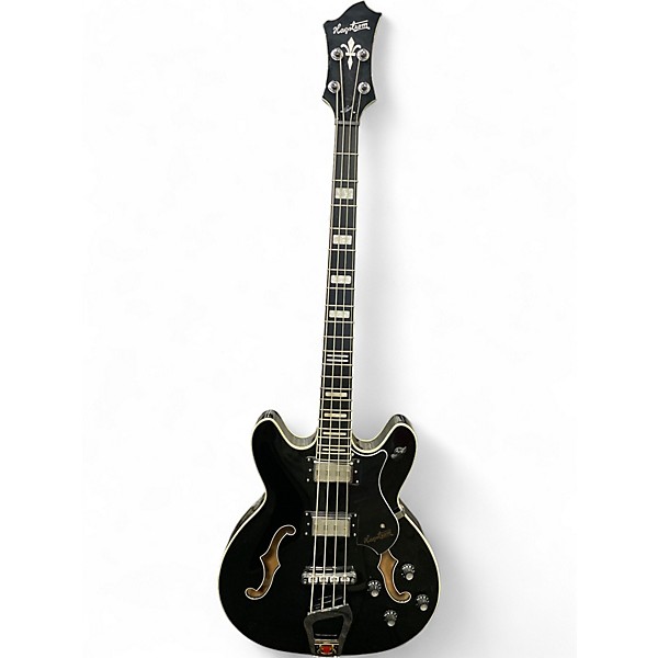 Used Hagstrom viking Black Electric Bass Guitar