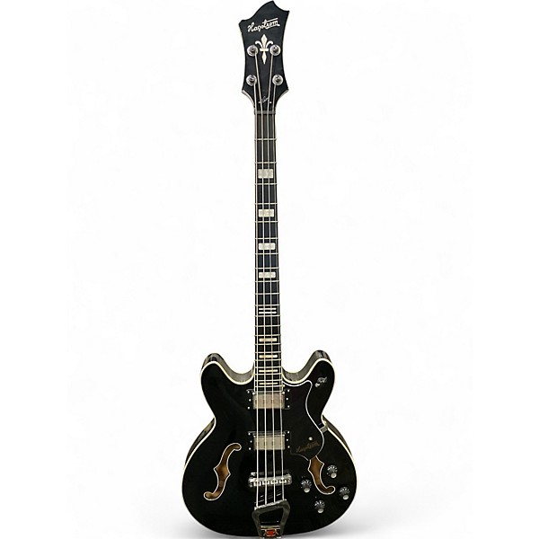 Used Hagstrom viking Black Electric Bass Guitar