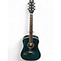 Used 1990 Washburn D12/YBL BLUE MARBLE Acoustic Guitar thumbnail