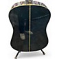 Used 1990 Washburn D12/YBL BLUE MARBLE Acoustic Guitar