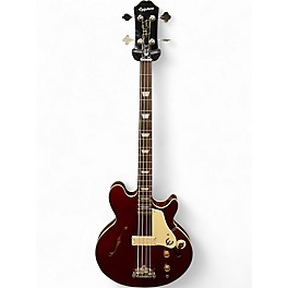 Used Epiphone Jack Casady Signature Candy Apple Red Electric Bass Guitar