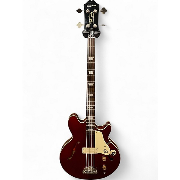 Used Epiphone Jack Casady Signature Candy Apple Red Electric Bass Guitar