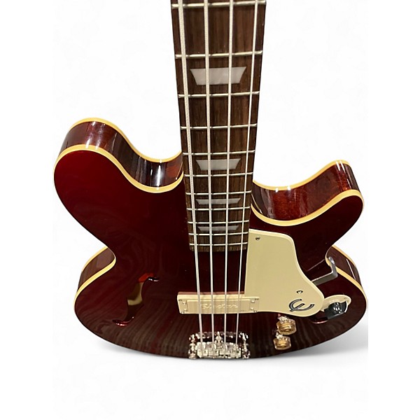 Used Epiphone Jack Casady Signature Candy Apple Red Electric Bass Guitar