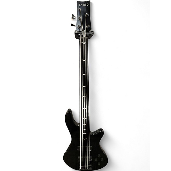Used Tario FRETLESS BLACK Electric Bass Guitar