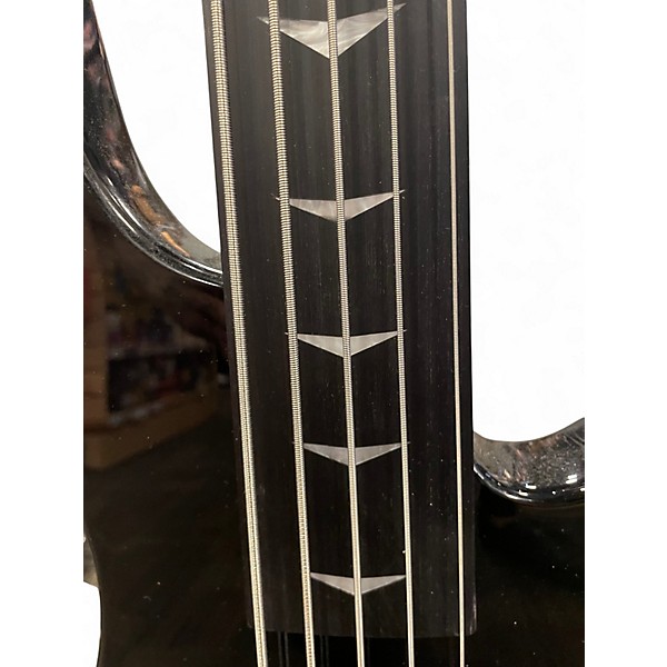 Used Tario FRETLESS BLACK Electric Bass Guitar