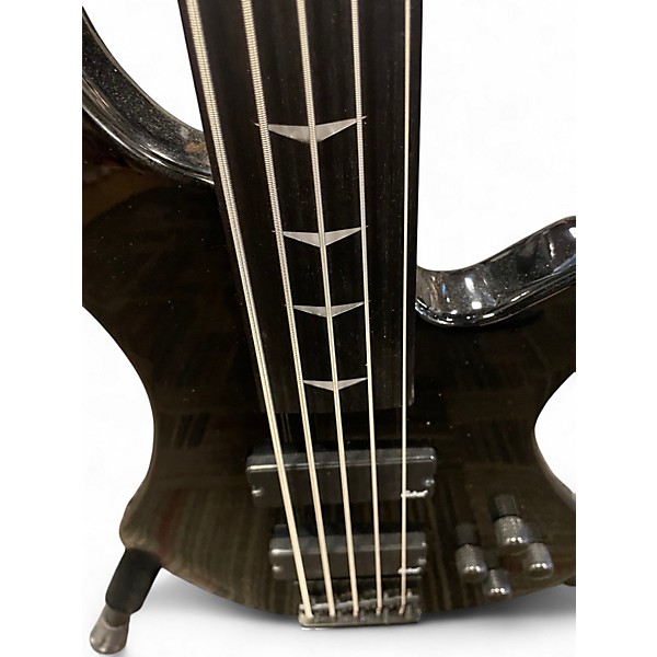 Used Tario FRETLESS BLACK Electric Bass Guitar