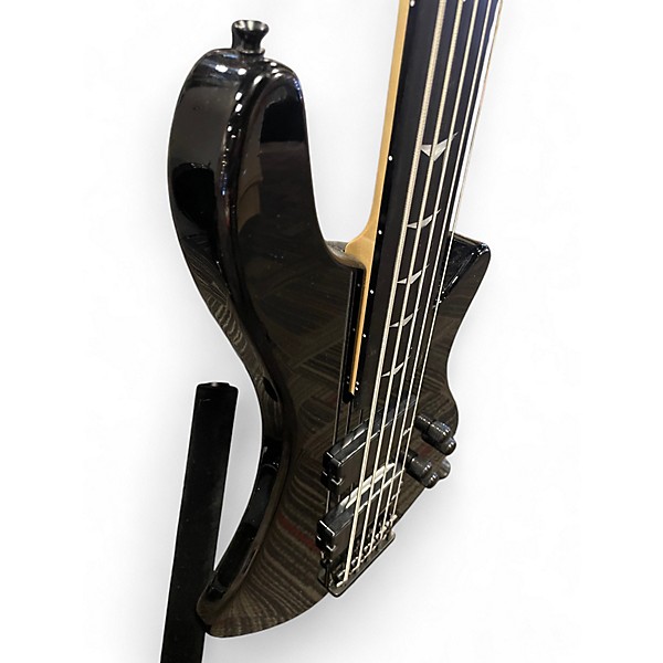 Used Tario FRETLESS BLACK Electric Bass Guitar