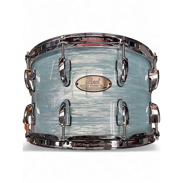 Used Pearl 6 Piece Session Studio Select Oyster Blue Drum Kit