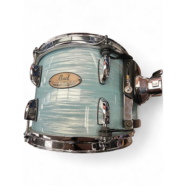 Used Pearl 6 Piece Session Studio Select Oyster Blue Drum Kit