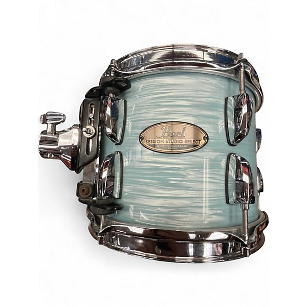 Used Pearl 6 Piece Session Studio Select Oyster Blue Drum Kit