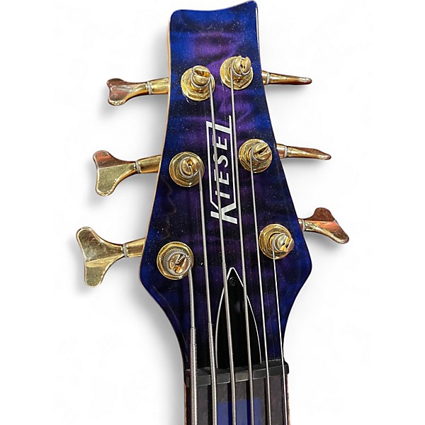Used Kiesel Vanquish 6 String Bass V69K Blue Electric Bass Guitar