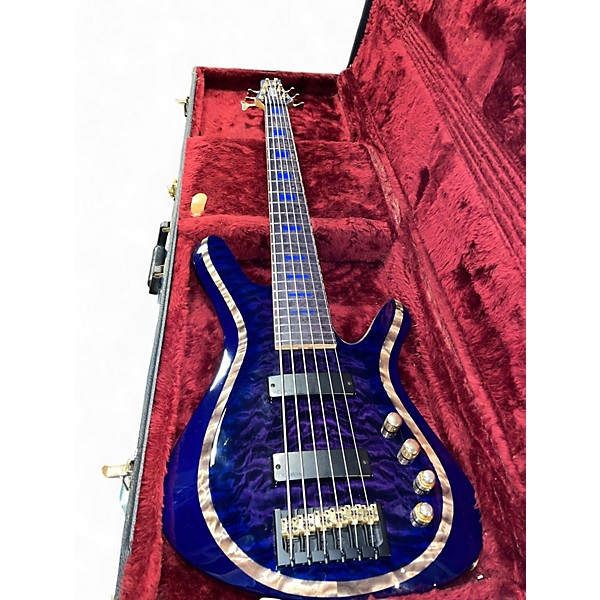 Used Kiesel Vanquish 6 String Bass V69K Blue Electric Bass Guitar