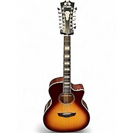 Used D'Angelico PREMIER FULTON GRAND AUDITORIUM ICED TEA BURST 12 String Acoustic Electric Guitar