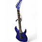 Used Jackson American Series Virtuoso blue sparkle Solid Body Electric Guitar thumbnail