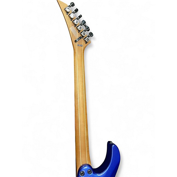 Used Jackson American Series Virtuoso blue sparkle Solid Body Electric Guitar