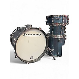 Used Ludwig 4 Piece Breakbeats By Questlove Blue Sparkle Drum Kit