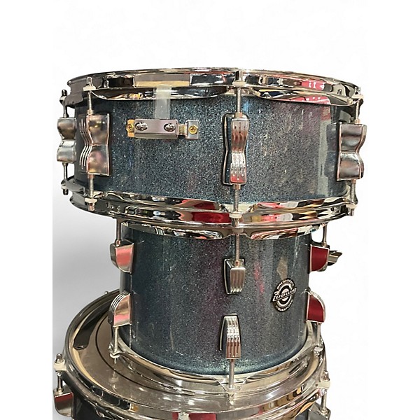 Used Ludwig 4 Piece Breakbeats By Questlove Blue Sparkle Drum Kit