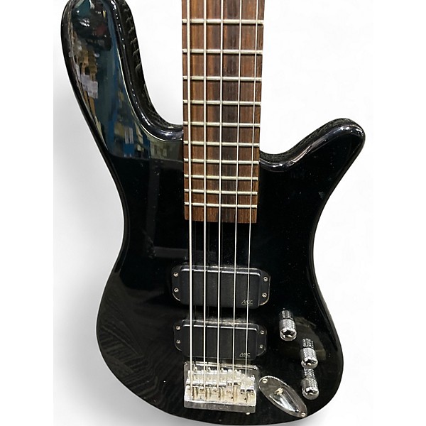 Used RockBass by Warwick 5 String Black Electric Bass Guitar