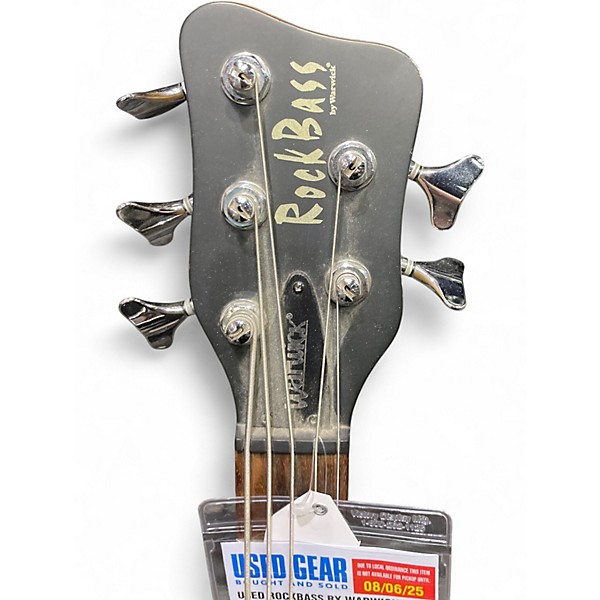 Used RockBass by Warwick 5 String Black Electric Bass Guitar