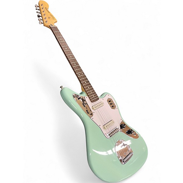 Used Squier Vintage Modified Jaguar Surf Green Solid Body